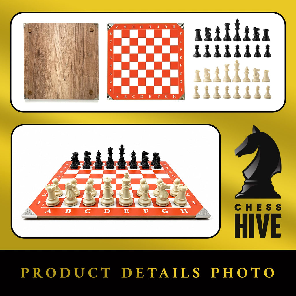 ORANGE VERSION CHESS BOARD 40X40CM
