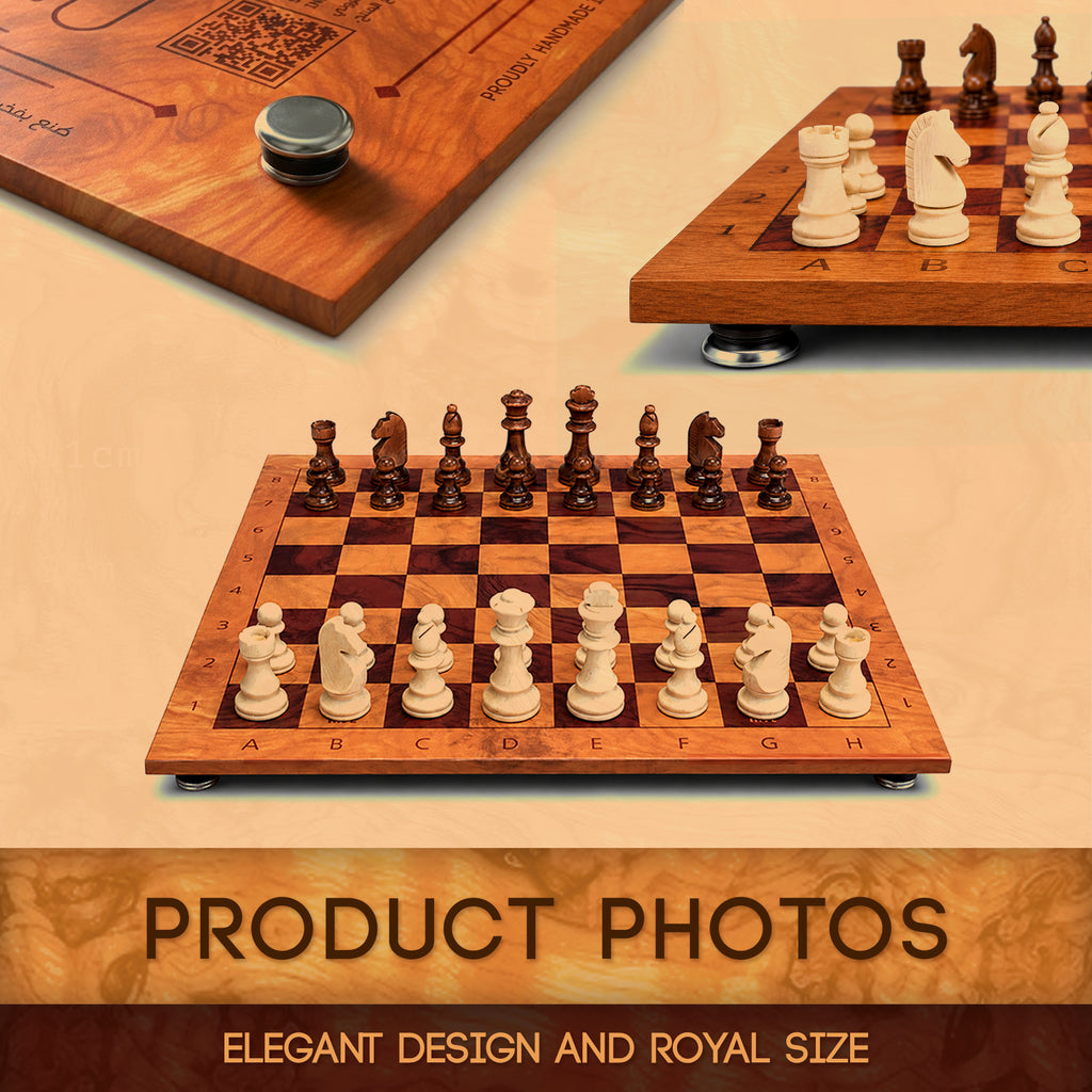 CHESS HIVE ROYAL EDITION CHESS BOARD 50X50 CM