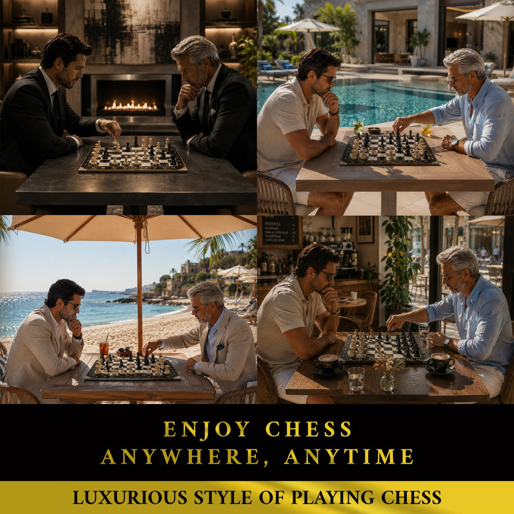 WHITE VERSION CHESS BOARD 40X40CM