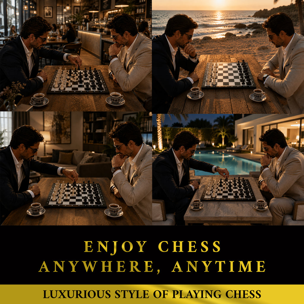BLACK VERSION CHESS BOARD 40X40CM