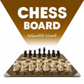 CLASSIC VERSION PROFESSIONAL WOOD CHESS BOARD 40X40CM + 32 PIECES INCLUDED (16 WHITE & 16 BLACK) + CHESS TIMER FREE SOFTWARE INCLUDED QR CODE (CLASSIC VERSION)